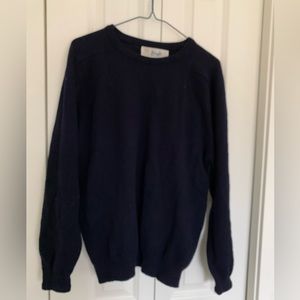 Pringle of Scotland navy blue 100% wool jumper size Medium